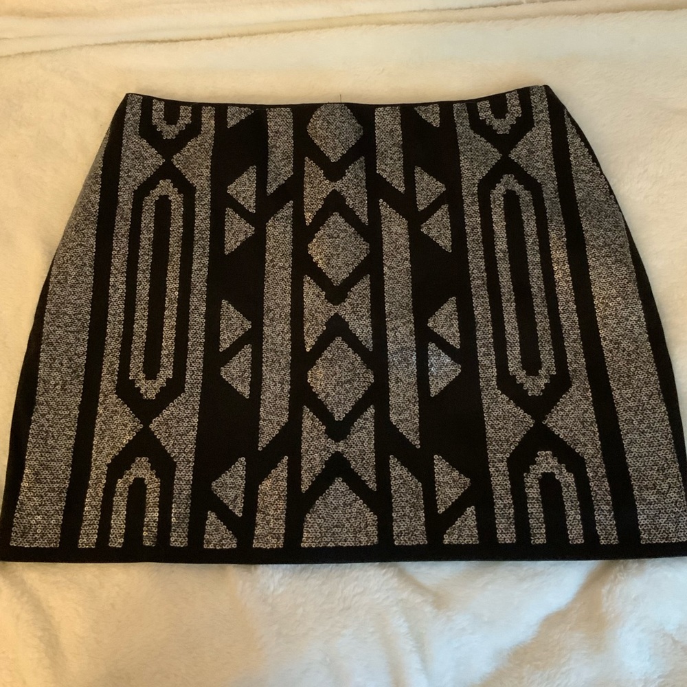 Black Sequin Skirt